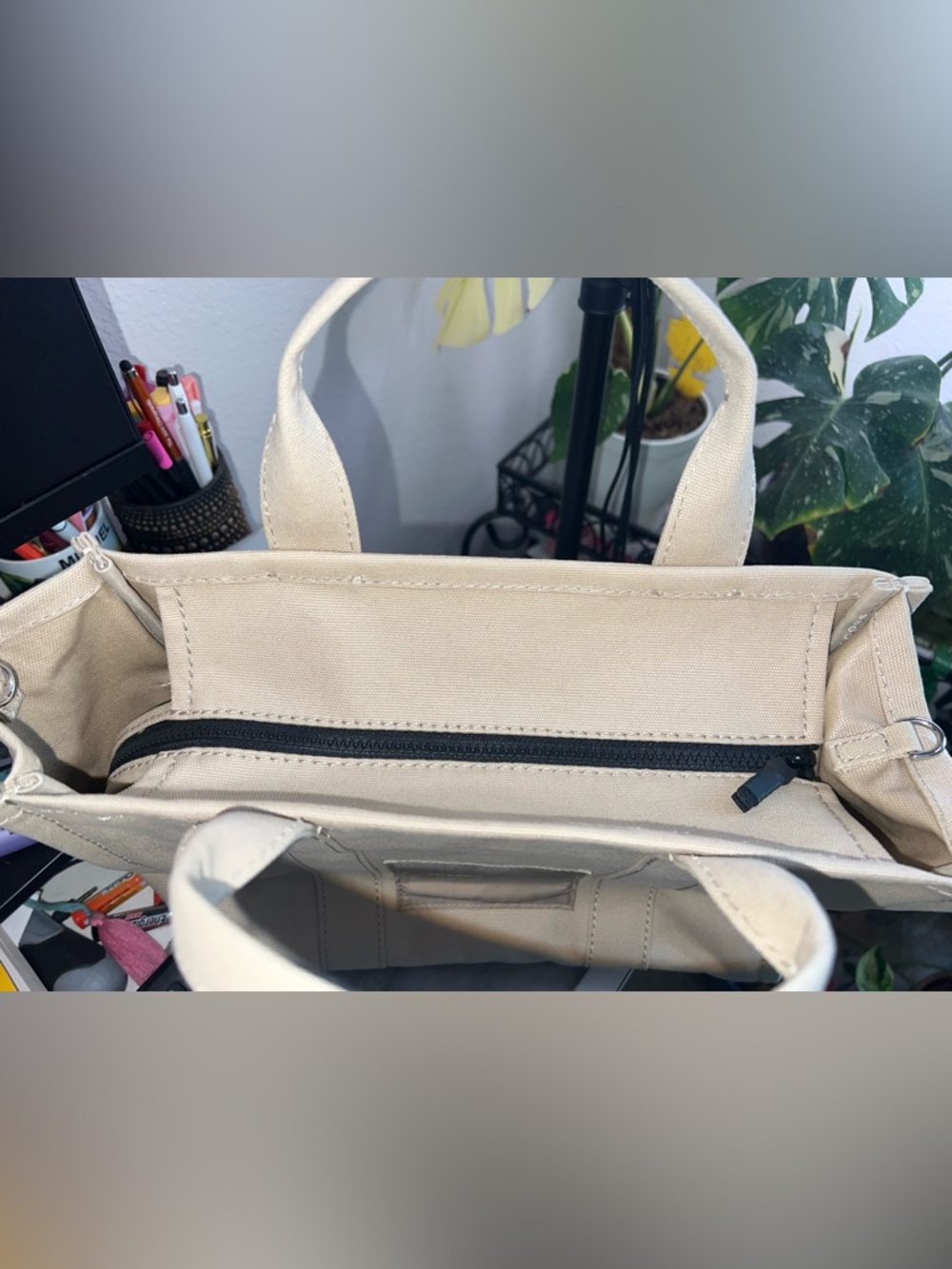 Marc Jacobs Beige Canvas 'The Tote Bag' Tote - Picture 3 of 5